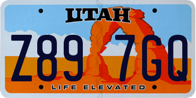 UT license plate Z897GQ