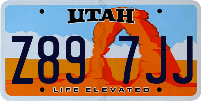 UT license plate Z897JJ