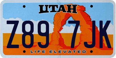 UT license plate Z897JK