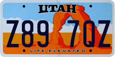 UT license plate Z897QZ
