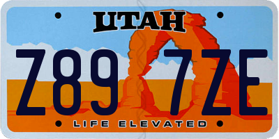UT license plate Z897ZE
