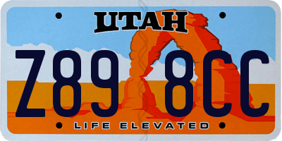 UT license plate Z898CC