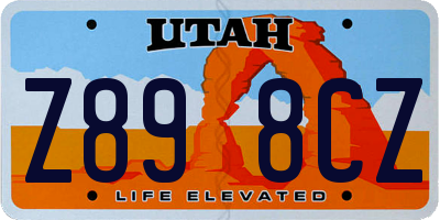 UT license plate Z898CZ