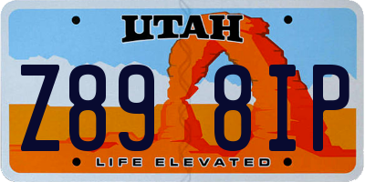 UT license plate Z898IP