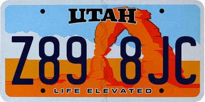 UT license plate Z898JC