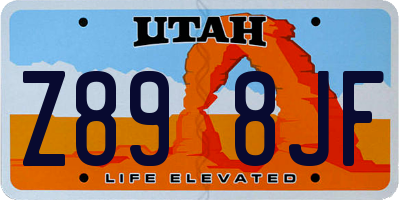 UT license plate Z898JF
