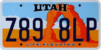 UT license plate Z898LP