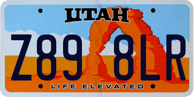 UT license plate Z898LR