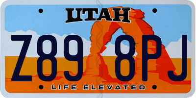 UT license plate Z898PJ