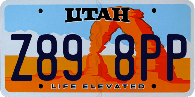 UT license plate Z898PP