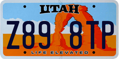 UT license plate Z898TP