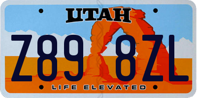 UT license plate Z898ZL
