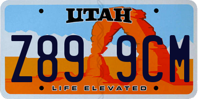 UT license plate Z899CM