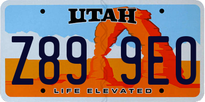 UT license plate Z899EO