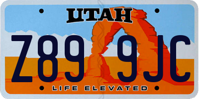 UT license plate Z899JC