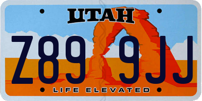 UT license plate Z899JJ