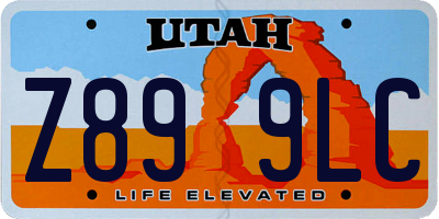 UT license plate Z899LC