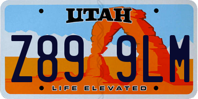 UT license plate Z899LM