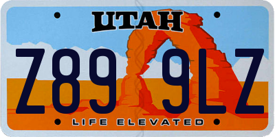UT license plate Z899LZ