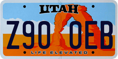 UT license plate Z900EB