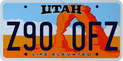 UT license plate Z900FZ