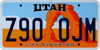 UT license plate Z900JM