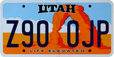 UT license plate Z900JP