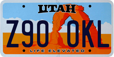 UT license plate Z900KL