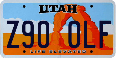 UT license plate Z900LF