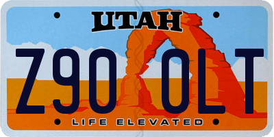 UT license plate Z900LT