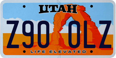 UT license plate Z900LZ