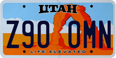 UT license plate Z900MN