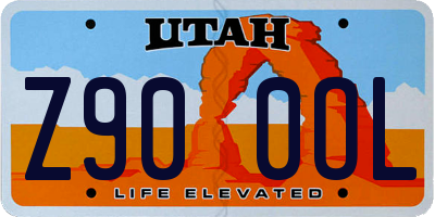UT license plate Z900OL