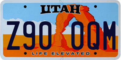 UT license plate Z900QM