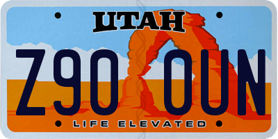 UT license plate Z900UN