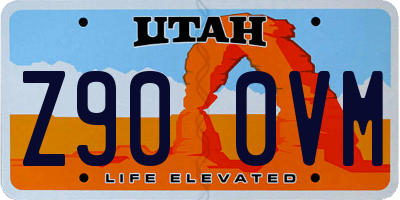UT license plate Z900VM