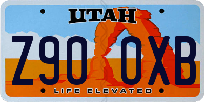 UT license plate Z900XB