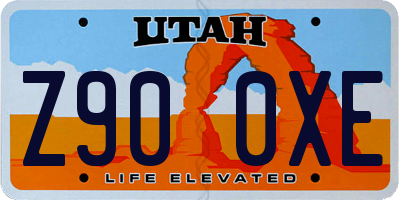 UT license plate Z900XE