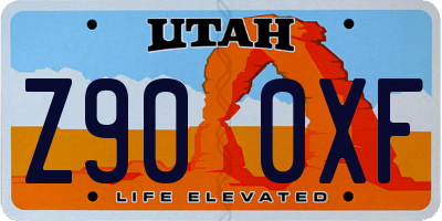 UT license plate Z900XF