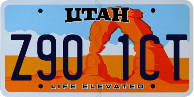 UT license plate Z901CT
