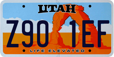 UT license plate Z901EF