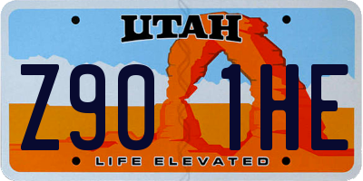 UT license plate Z901HE