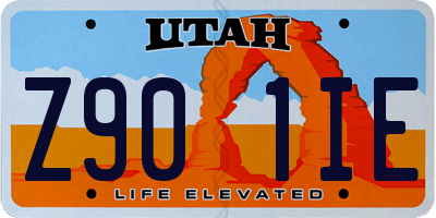 UT license plate Z901IE