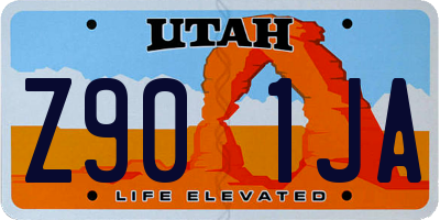 UT license plate Z901JA
