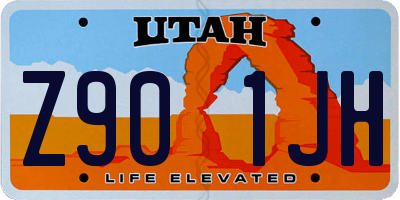 UT license plate Z901JH