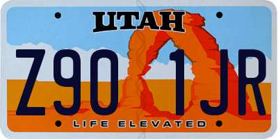 UT license plate Z901JR