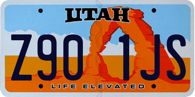 UT license plate Z901JS