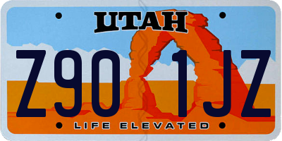 UT license plate Z901JZ