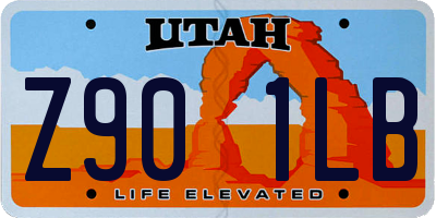 UT license plate Z901LB