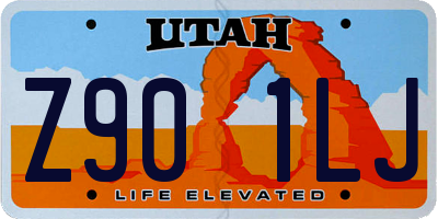 UT license plate Z901LJ